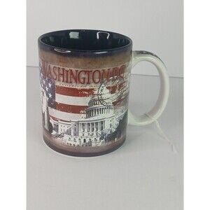 WashingtonDC Mug US Capitol White House Lincoln Memorial Gettysburg Address NWOT